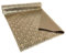 Modischer Tischläufer 28 x 150 cm Tischfahne schmales Tischtuch aus Samt mit Glanz-Foliendruck (Beige mit Goldfoliendruck)