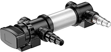 BluGarda BluClear 18W - UVC Teichklärer - UV Lampe Teich - Schwebealgenvernichter - Teichreiniger - Anti Algen im Fischteich - Klares Teichwasser