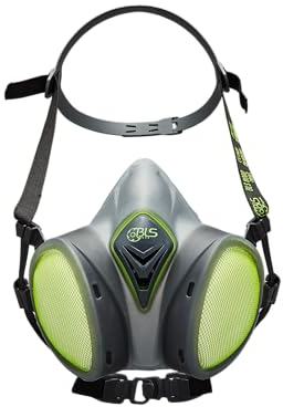 BLS 8400next ABEK1P3 R D Semimaschera Protettiva in TPE con Filtri A2P3 Integrati, Pronta all'Uso e Senza Manutenzione. Per Gas/Vapori, Polveri Tossiche, Cattivi Odori, Acidi e Ammoniaca