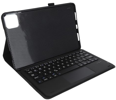 Tastaturhülle für Pad 6 6 Pro, Magnetische Abnehmbare Kabellose Bluetooth Tastatur mit Hülle, Leichte Tastaturhülle mit PU Leder für Tablet (Black)