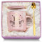 18. Geburtstag Mädchen, Geschenke zum 18 Geburtstag Mädchen 14 Unzen Kaffeetasse mit Golddruck, Lustige Geschenke 18 Marmorierte Keramik Kaffeetasse Rosa, mit Deckel, Löffel, Grußkarte, Geschenkbox