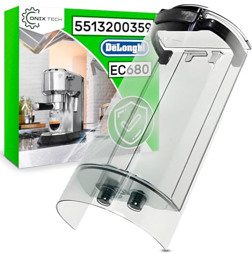 Deposito Agua para Cafetera con Código Original 5513200359 para DeLonghi Dedica C680 EC685 EC695 EC785 EC795 EC885 - Garantía 5 Años - ONIX TECH