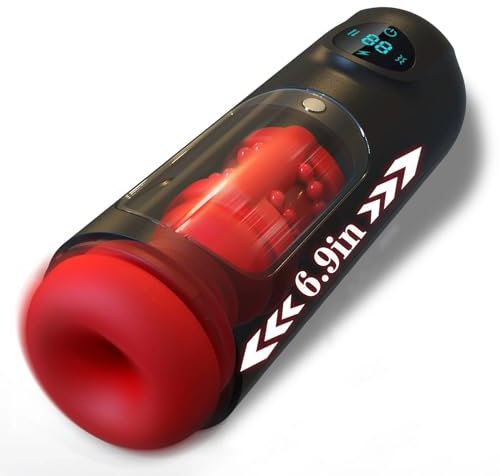 ZWFUN Penis Vibrator Elektrische Cup-Masturbatoren mit 8 Vibrationsmodi 8 Teleskopmodi - Masturbationstrainer für Männer - Erotikspielzeug Set Sexspielzeug für Männer