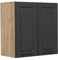 Vicco Hängeschrank R-Line, hängender Küchenschrank, Anthrazit Landhaus, 60 cm