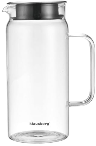 Glaskanna glas bordskanna 1,0 l karaff, glaskaraff, vattenkaraff KLAUSBERG KB-7686