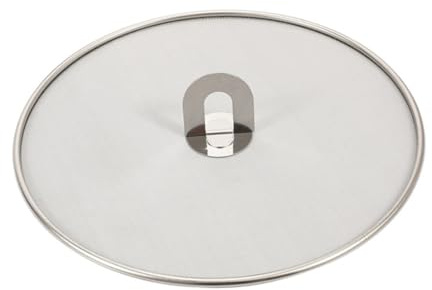 Hemobllo Tapa Antisalpicaduras de Aceite Inoxidable Reutilizable para Sartenes y Ollas Cobertura Resistente y Fácil de Limpiar