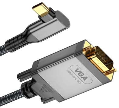 Mekalero Cavo adattatore USB C VGA risoluzione 1080P lungo 2 metri per connessione istantanea senza driver Home Theater VGA cavo