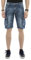 Cipo & Baxx Herren Jeans Capri Cargo Shorts mit 6 Taschen Freizeit Hose Blau W32