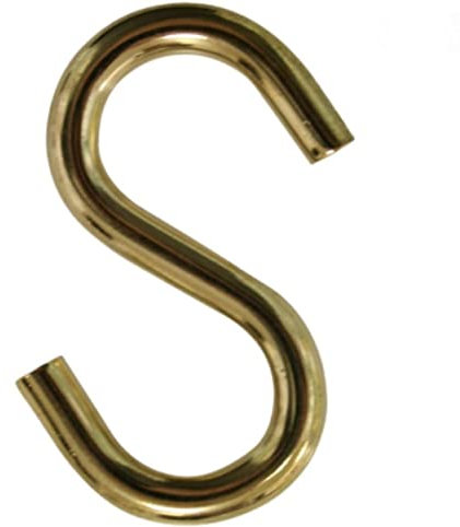 MAGGI GROUP - 8 PEZZI - GANCI AD S OTTONATI 5MM