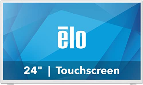 ELO 2470L - Monitor de Pantalla táctil de 24 con Cristal antideslumbrante - 10 Touch, 1920 x 1080, Blanco