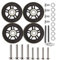 Kofferrollen Ersatzrollen 70 * 24 * 8mm Zenter Lager ID Gummi Rollen Räder 4 Stück Mute Gepäck Koffer Ersatz Wheels