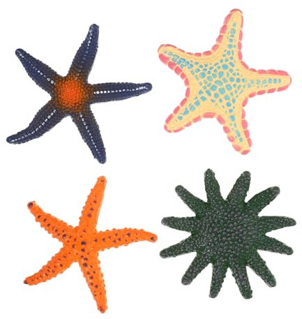 OUNONA 4 pezzi simulazione stelle marine acquario giocattolo piscina per bambini di età compresa tra 8 e 12 anni