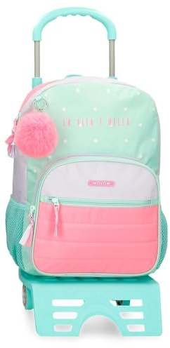 MOVOM La vita è Bella Mochila Escolar, Verde