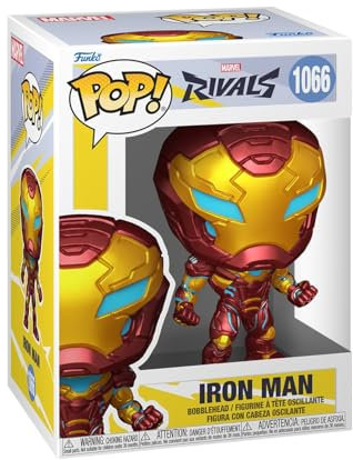 Funko Pop! Games: Marvel Rivals - Iron Man - Marvel MRG - Vinyl-Sammelfigur - Geschenkidee - Offizielle Handelswaren - Spielzeug Für Kinder und Erwachsene - Video Games Fans - Modellfigur Für Sammler