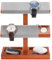Procase Support Montre Bois, Présentoir Montre, avec Un Emplacement de Chargement, Porte Bracelet -2 Niveaux, Marron Clair