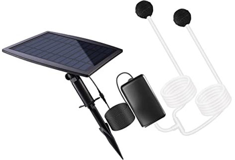 CAXUSD Bomba Solar Estanque Aireador Solar Accesorio Para Aumentar Bomba De Oxigenador De Piscina