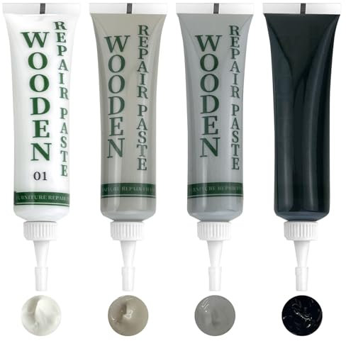 Kit Réparation Parquet, Marron Clair Foncé Meubles Bois Garniture De Réparation pour Rayures Trous Frottement Les Surfaces (Gris)