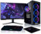 BEASTCOM Q5 | Pro Gaming PC | AMD Ryzen 5 4500 6X 4,10GHz 12 Threads | NVIDIA RTX 5060 Ti 8GB | 32GB RAM | 1TB NVMe SSD | 27 LED Monitor + Tastatur-Set | WiFi 5 | Win 11