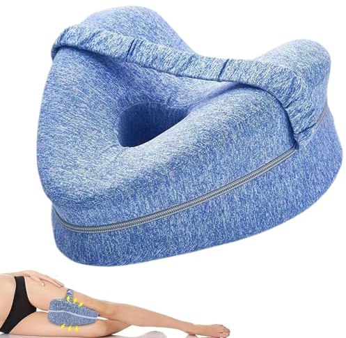 XZSKD Knee Pillow, Leg Pillows For Sleeping On Side, Revoget Alignment Pillow, Detachable And Washable, Used To Relieve Pressure On The Lower Back, Legs, And Knees (Sky Blue)