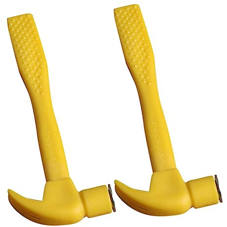BESPORTBLE 2Pcs Mini Hammer for Educational Play Tools for Fun Indoor Outdoor Activities Safe Lightweight Knocking Hammers for Birthdays Parent Interaction