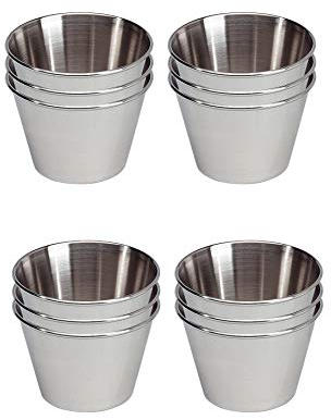 EUROXANTY Molde para Flan 12 unidades | Flanera Individual | Molde de flan liso | Molde antiadherente | Molde gelatinas | Molde para pastelitos | Molde redondo | Ø7 cm