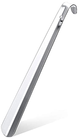 42 cm Chausse-pied Long en acier inoxydable, Chausse-pied Premium en métal, Corne à chaussures, Exécution très stable, pour toutes les personnes