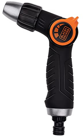 BLACK+DECKER Bewässerungsbrause: Gartenbrause zur Bewässerung - 3 Ständer - Universal - Schwarz/Orange