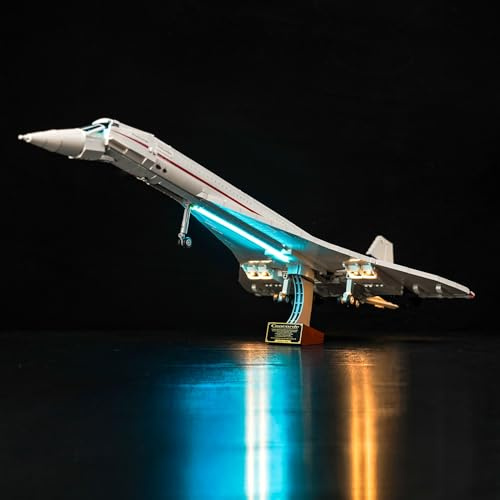 Light Kit for Lego Concorde 10318, Lighting Set for Lego Icons Concorde | Not Include Models , Just Light Kit