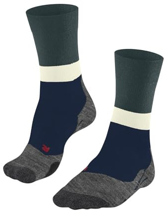 FALKE Herren Wandersocken TK2 Explore M So Wolle Funktionsmaterial antiblasen dick 1 Paar, Grün Peacock 7373-O, 44-45