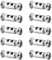 EIHI 10 Piezas Manguitos De Cable De Acero Virolas De Cuerda De Alambre,Abrazadera Doble De Cuerda De Alambre Mangas De Bucle Engarce Clips De Cuerda De Alambre