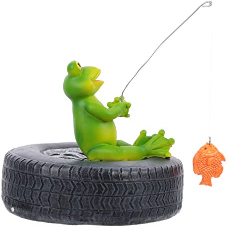 TOYANDONA Statua Galleggiante in Materiale Statuina Artigianale Di Anfibi Decorazione Da Giardino Per Specchio D'acqua Prato Cortile