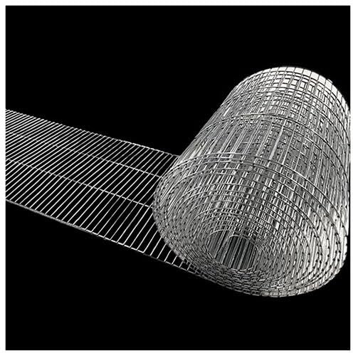 Sxlawesom Rouleau de Treillis métallique Poulailler en Fil de Fer galvanisé Clôture en Treillis métallique soudé pour Protection des volailles et du Jardin(1x5m)