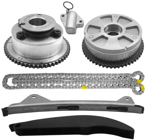Timing Chain Kit with VVT Camshaft Sprocket for Hyundai Elantra 2017-2020, Kona 2018-2021, Veloster 2019-2021,for Kia Forte 2017-2022 2.0L 243502E700 243702E020 Intake & Exhaust Sprocket