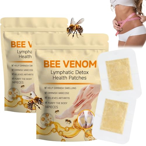 28PCS Bee Venom Patches - Body Shaping Sticker,Firming Patch, Bee Venom Patches for Body Firming & Shaping,Friendly Belly Management, Improve Bo-dy Curves,Daily Care
