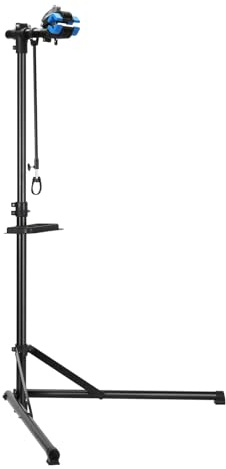 Urban Deco Fahrrad Montageständer Stabiler Reparaturständer aus Metall, Höhenverstellbar bis 160cm, 360° Drehbare Halterung (Schwarz)