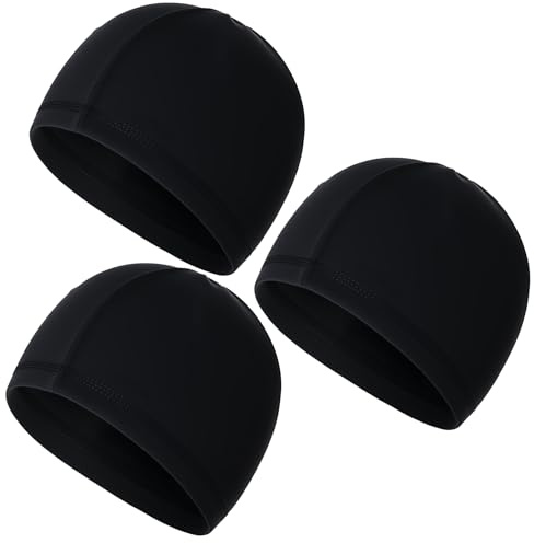 Bonnet Cyclisme sous Casque 3 Pièces, Bonnet Sport Respirant Soie Glacée Été, Skull Cap Multifonctionnelle Moto Course Randonnée Séchage Rapide pour Homme Femme