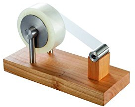 Edler Holz-Tischabroller für Klebeband - Klebebandabroller 565 g schwer Kirschholz Metall Klebefilme bis 19 mm