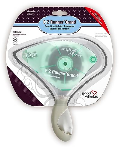 Scrapbook Adhesives by 3L Tape Dispenser E-Z Runner Grand Repo Dots, us:one size, Clear