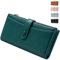 Vulkitty Portafoglio per le donne borsa in pelle di grande capacità RFID blocco carta di credito organizzatore con tasca con cerniera, Verde