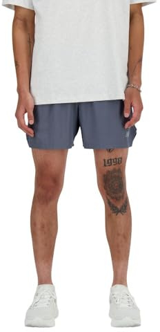 New Balance Men's RC Short 5, Graphite, Medium