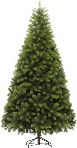 EveXmas- Beauty Premium- 215cm- Hochwertiger künstlicher Weihnachtsbaum – Einfach zu montieren Wunderschöne Baumspitzen aus 100% PE - Sehr natürlich aussehender Baum