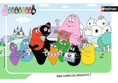 Nathan - Barnpussel - 15-delad ram - Mors dag - Barbapapa - Flicka eller pojke från 3 år - Pussel av hög kvalitet - Tjock och hållbar kartong - Familj - 12001136