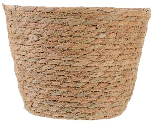 Garneck 1pièce Panier De Rangement Tissé Main Paille Organisateur De Bureau Pour Fleurs Et Accessoires Grand Modèle Pour Décoration Et Rangement De Petits Objets