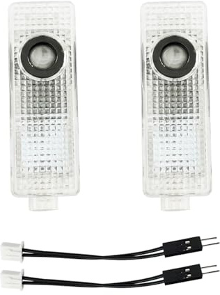 ERSDGG 2 proiettori LED per porte auto, illuminazione porta, illuminazione di benvenuto, illuminazione per porte auto, adatto per 1/2/3/4/5/6/7/X1/X2/X3/X4/X5/X6/X7/M/Z/GT (50TH)