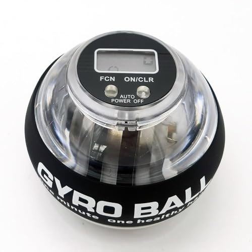 Torque Ball with Counter - Auto-Start Wrist Power Gyro Ball, Forearm Strengthener, Grip Strength Trainer, Hand Strengthening Devices, Wrist Trainer Balls, Finger Exerciser with LED Lights