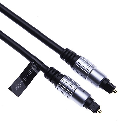 KEPLE Optical Audio Cable for SAMSUNG HT, SONY HT, Sonos, JVC TH Series, Playstation, Xbox, Polk, Bose Dolby Atmos Soundbar, Speakers, Home Theater, Amp SPDIF Toslink Fibre Optic Digital Connection 1m