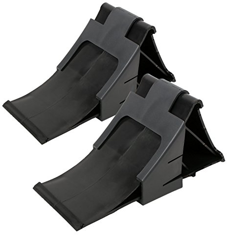 Unterlegkeil 2 er Set schwarz inkl Halter 1000 Kg ideal für Wohnwagen