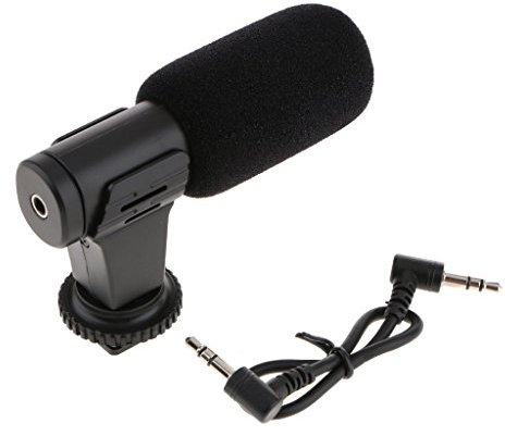 Tubayia - Microfono direzionale per fotocamera DSLR da 3,5 mm
