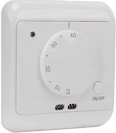 Termostato de Calefacción Eléctrica, Termostatos Domésticos de Calefacción de Suelo Botón Giratorio Simple Y Elegante para Calefacción de Edificios Civiles