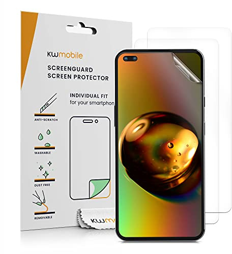 kwmobile 3x Pellicola Salvaschermo Compatibile con OnePlus Nord Pellicola - Film Protettivo Telefono - Protezione Antigraffio Display Smartphone